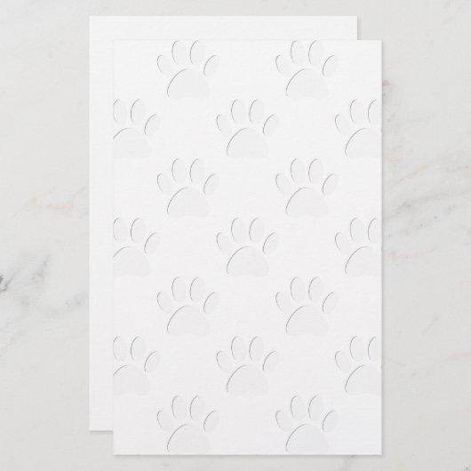 Papeterie Motif à mâcher de chien coupé en papier (Devant / Derrière)