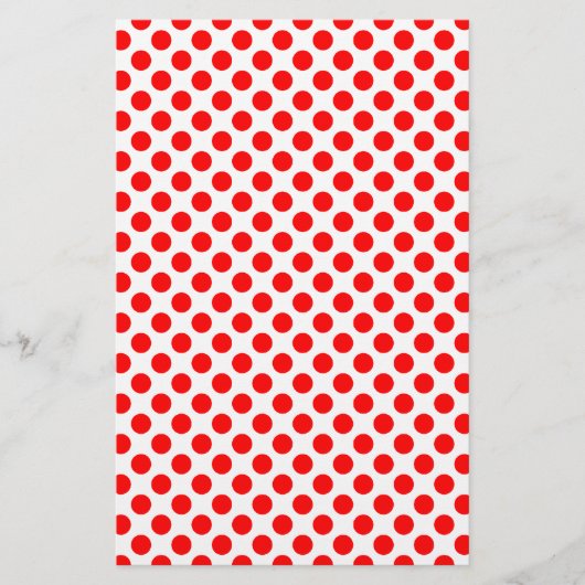 Papeterie Motif à pois rouges (Devant)