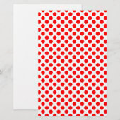 Papeterie Motif à pois rouges (Devant / Derrière)