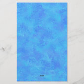 Papeterie Motif Abstrait Bleu (Dos)