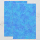 Papeterie Motif Abstrait Bleu (Devant / Derrière)