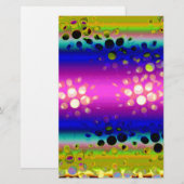 Papeterie Motif Abstrait coloré (Devant / Derrière)