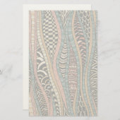Papeterie Motif abstrait dans le style ethnique (Devant / Derrière)