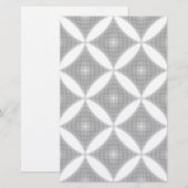 PAPETERIE MOTIF ABSTRAIT EN FORME DE DIAMANT (Devant / Derrière)