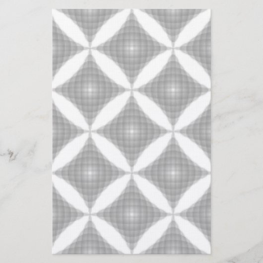 PAPETERIE MOTIF ABSTRAIT EN FORME DE DIAMANT (Devant)
