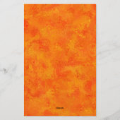 Papeterie Motif Abstrait orange (Dos)