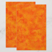 Papeterie Motif Abstrait orange (Devant / Derrière)