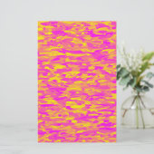 Papeterie Motif Abstrait rose jaune orange (Debout devant)