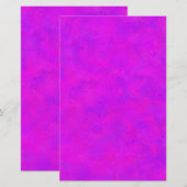 Papeterie Motif Abstrait Rose Violet (Devant / Derrière)