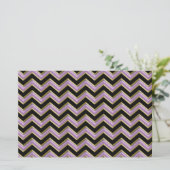 Papeterie Motif Amethyst Gold Black Zigzag (Debout devant)