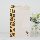 Papeterie Motif animal sauvage et vin (Debout devant)