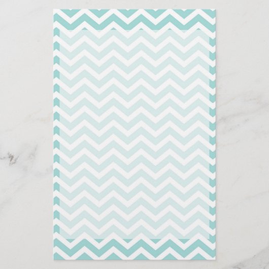 Papeterie Motif Aqua chevron (Devant)