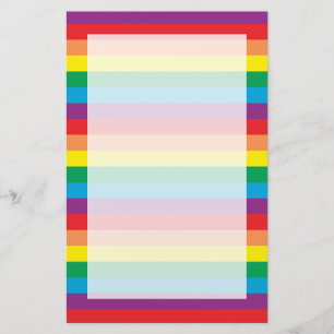 Papeterie Motif arc-en-ciel simple