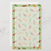 Papeterie Motif au piment (Devant / Derrière)