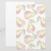 Papeterie Motif avec poire (Devant / Derrière)