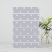 Papeterie Motif blanc et bleu rouge d'océan (Debout devant)