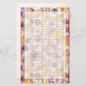 Papeterie Motif blanc rayé tacheté (Devant / Derrière)