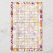 Papeterie Motif blanc rayé tacheté (Devant)