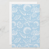 Papeterie Motif Blue Beach (Devant / Derrière)