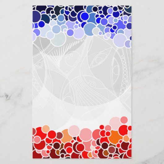 PAPETERIE MOTIF CERCLES (Devant)