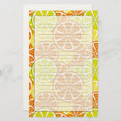 Papeterie Motif Citrus (Devant / Derrière)