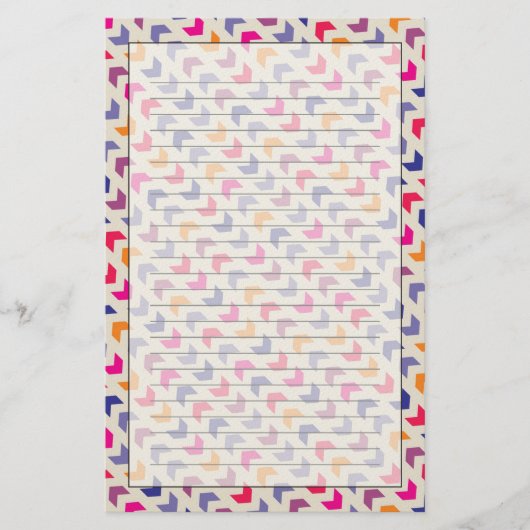 Papeterie Motif coloré Aztec Chevron (Devant)