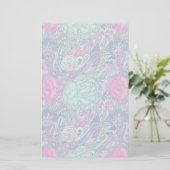 Papeterie Motif coloré Floral Doodle (Debout devant)