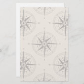 Papeterie Motif Compass de navigation (Devant / Derrière)