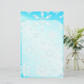 Papeterie Motif Crystal Snowflakes (Debout devant)