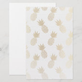 Papeterie Motif d'ananas (Devant / Derrière)