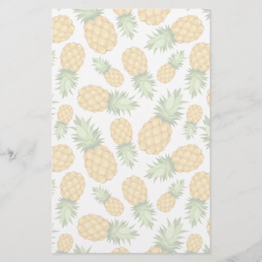 Papeterie Motif d'ananas de bande dessinée (Devant)