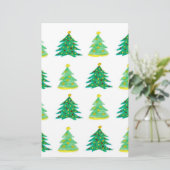 Papeterie Motif d'arbre de Noël (Debout devant)