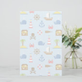 Papeterie Motif d'art maritime Pixel (Debout devant)