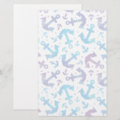 Papeterie Motif de Ancre Tie Dye 2 (Devant / Derrière)