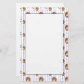 Papeterie Motif de baseball et de gant (Devant / Derrière)