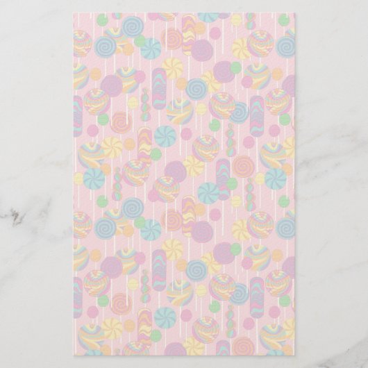 Papeterie Motif de bonbons Lollipops (Devant)