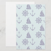 Papeterie Motif de bord de la mer (Devant / Derrière)