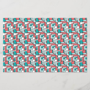 Papeterie Motif de briques rétro