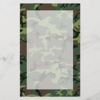 Papeterie Motif de brun de vert de Camo de camouflage