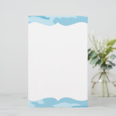 Papeterie Motif de camouflage bleu (Debout devant)