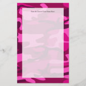 Papeterie Motif de Camouflage Camo Fuchsia rose chaud (Devant)