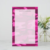 Papeterie Motif de Camouflage Camo Fuchsia rose chaud (Debout devant)