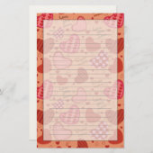 Papeterie Motif de célébration du jour de mère (Devant / Derrière)