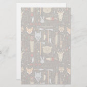 Papeterie Motif de chasse ethnique (Devant / Derrière)