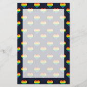 Papeterie Motif de coeur Rainbow 8 Bit (Devant)