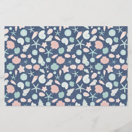 Papeterie motif de coquillages (Devant)