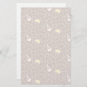 Papeterie Motif de cornet de crème glacée sur le brun (Devant / Derrière)