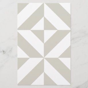 Papeterie Motif de cube géométrique gris moyen