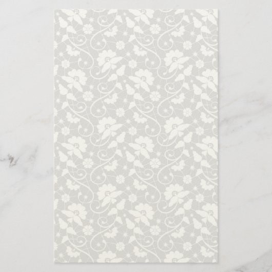 Papeterie Motif de dentelle florale (Devant)