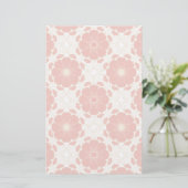 Papeterie Motif de dentelle florale rouge et or (Debout devant)